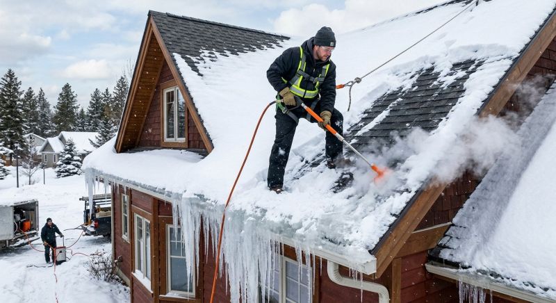 Roof Ice Dam Removal in Kitsap County, WA