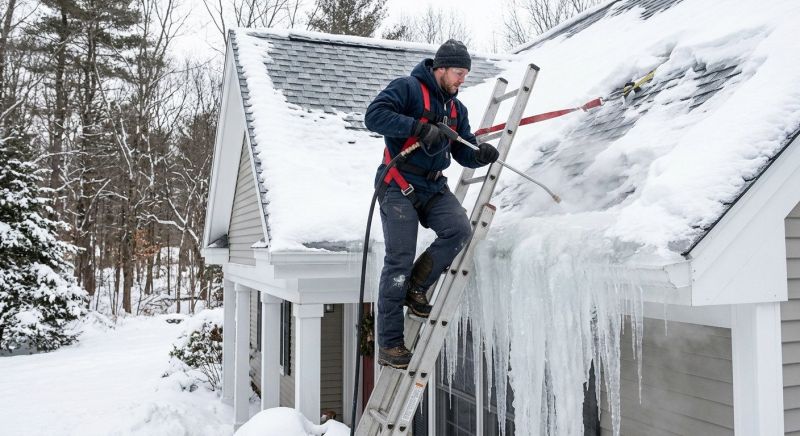 Roof Ice Dam Removal in Redmond, WA