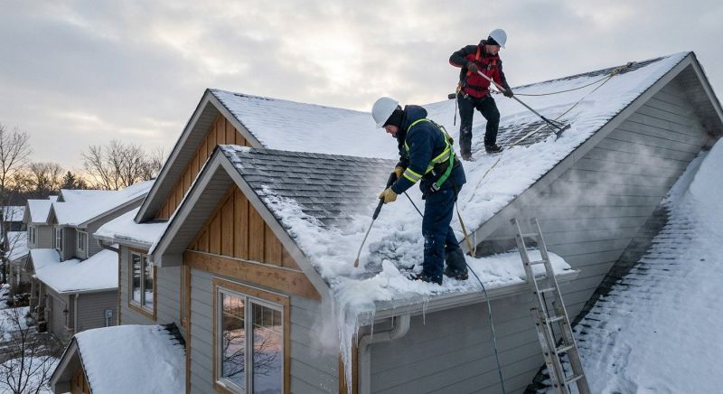 Roof Ice Dam Removal in Olympia, WA