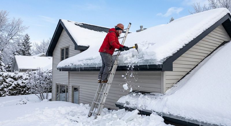 Roof Ice Dam Removal in Tulsa, OK